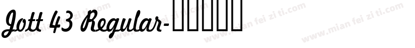 Jott 43 Regular字体转换